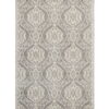 7' X 10' Machine Woven UV Treated Floral Ogee Indoor / Outdoor Area Rug - Silver Gray - Image 2