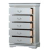 Solid Wood Five Drawer Lingerie Chest - White - Image 4