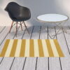 2' X 4' Geometric Stain Resistant Indoor / Outdoor Area Rug - Gold / Ivory - Image 2