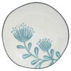 16 Piece Round Floral Ceramic Service For Four Dinnerware Set - Blue / White - Image 3