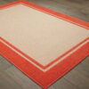 2' X 3' Stain Resistant Indoor / Outdoor Area Rug - Orange - Image 2