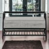 Bench With Flip Top - Gray / Black - Image 4