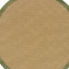 8' X 8' Round Stain Resistant Indoor / Outdoor Area Rug - Beige - Image 3