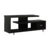 Cabinet Enclosed Storage, TV Stand - Dark Brown - Image 4