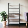 Four Shelf Metal Standing Book Shelf - Black - Image 4