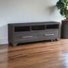 Cabinet Enclosed Storage TV Stand - Gray - Image 3