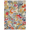 8’ X 10’ Jacobean Floral Indoor / Outdoor Area Rug - Multicolor - Image 2