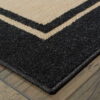 Indoor Outdoor Area Rug - Beige / Black - Image 3