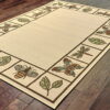 7' X 10' Abstract Stain Resistant Indoor / Outdoor Area Rug - Brown / Ivory - Image 3