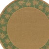 8' X 8' Round Stain Resistant Outdoor & Indoor Area Rug - Beige - Image 2