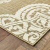 7' X 10' Oriental Stain Resistant Indoor / Outdoor Area Rug - Tan - Image 4