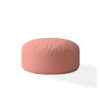 Polyester Round Pouf Ottoman - Pink - Image 3