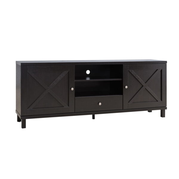 Manufactured Wood Cabinet Enclosed Storage TV Stand - Red Cocoa