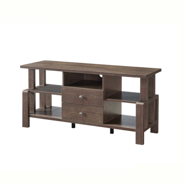 Particle Board And Cabinet Enclosed Storage TV Stand - Brown