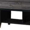 Cabinet Enclosed Storage TV Stand - Black / Gray - Image 2